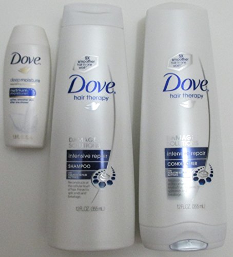 Dove Shampoo & Conditioner 12oz Intensive Repair Damage Solutions