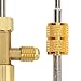 Kuuleyn R134a Refrigerant Can Tap High Strength Brass Self Sealing Puncture Style with Valve Core Removal Tool for Automotive Air Conditioning System Refilling Tool