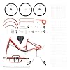 ROMYIX 6 Speed 3-Wheel Bike Adult Tricycle Bike 24", Cargo Trike Cruiser Cycling Tricycle for Outdoor Sports (Red) #4