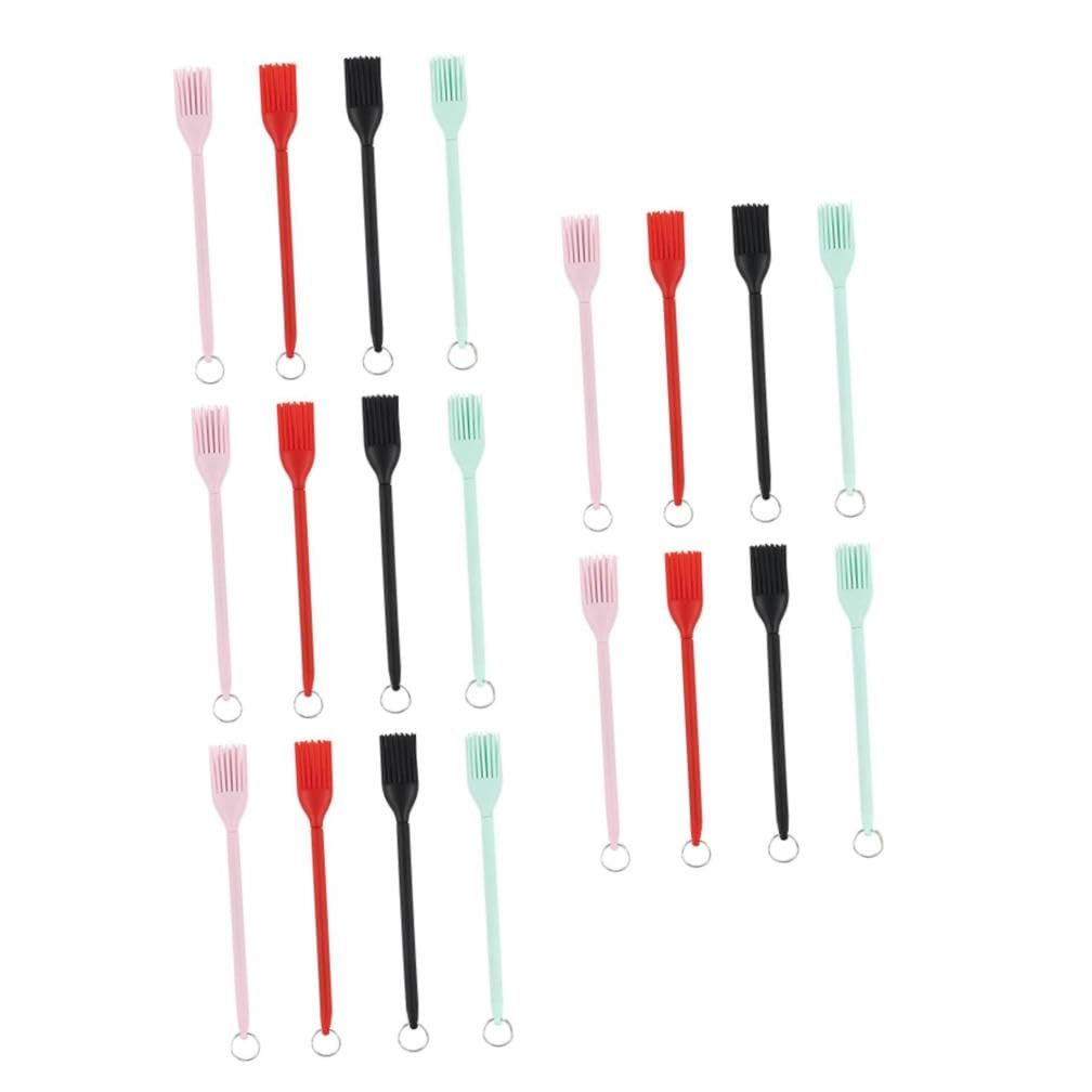 BESTonZON 20stücke Silikon Grillpinsel Hitzebeständig Ergonomischer Griff Zum Marinieren Und Backen Aus Lebensmittelechtem Silikon Für Bbq Und Küche Praktisch Und Langlebig