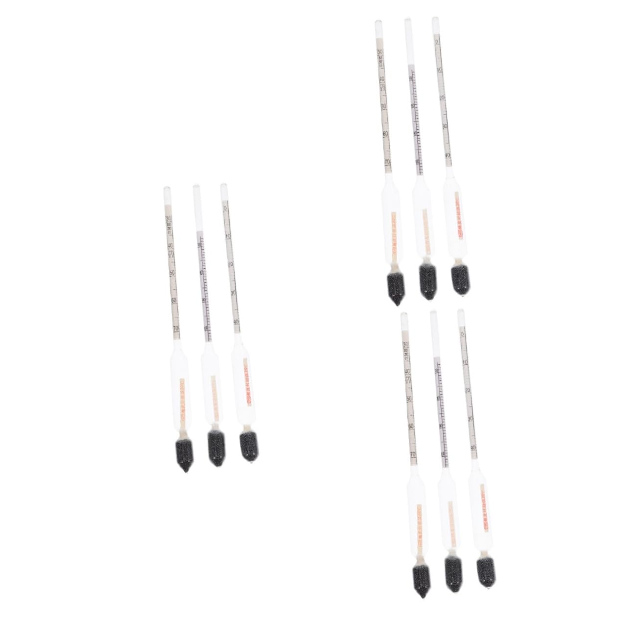 Unomor 9pcs Sugar Hydrometer for Accurate Density Measurement and Juice for Home Brewing Beer and Maple Syrup Production Easy to Use and Maintain