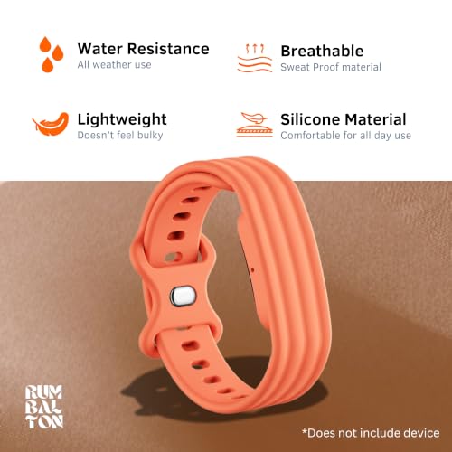 Image of Soft Silicone Strap Compatible with Google Fitbit Air, Sport Replacement Band, Adjustable Breathable Wristband for Workout, Running & Daily Wear