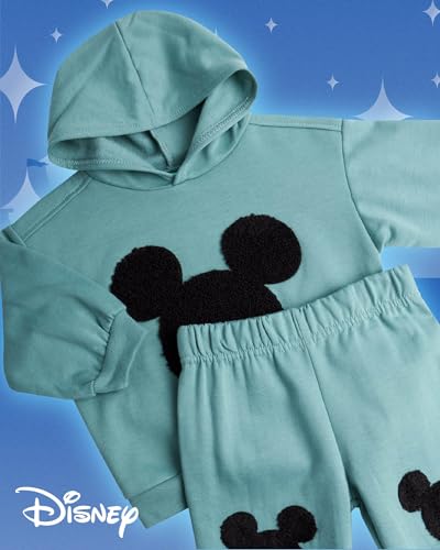 Disney Baby Boys Pants Set - 2 Piece Soft Fleece Mickey Mouse Outfit Pullover Boys Hoodies and Infant Baby Pants (12M-24M)4