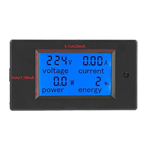 PZEM-061 Digital Power Meter, AC 80-260V 100A LCD Panel, Energy Consumption Monitor with Current, Voltage, Power Measurement, Backlight Display - Image 4