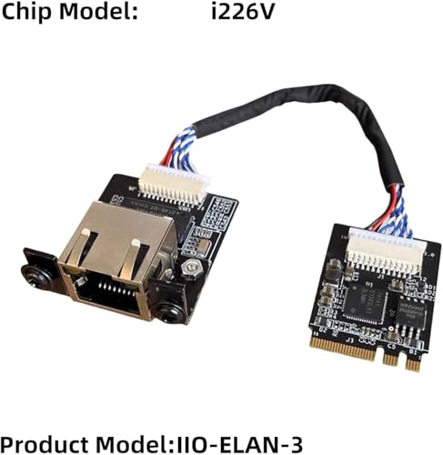 Image of M.2 A E Key to 2.5 Gigabit Ethernet Module, in-tel i225 i226 2.5G Ethernet Server NIC,10 /100 /1000 /25000 Mbps RJ45 LAN, Multi-Gigabit M.2 Network Card, Support 2230 (20CM, i226 M.2 A+E Key)