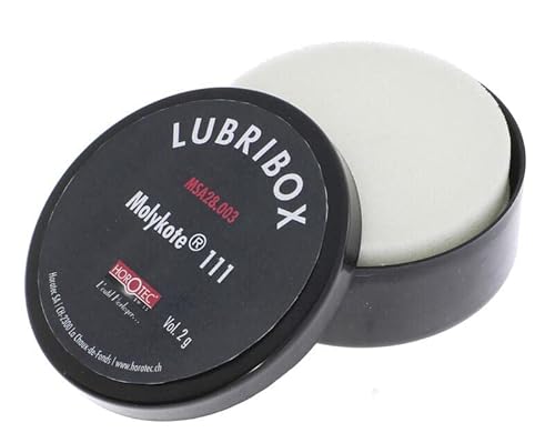 KD89 Horotec MSA28.003 - Lubribox con 2 cojines de espuma empapados en molibkote 111, 2 g, diámetro 60 mm, Negro Cover