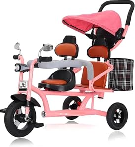 Myrtfk 4-in-1 Kinderdreirad mit Doppelsitz