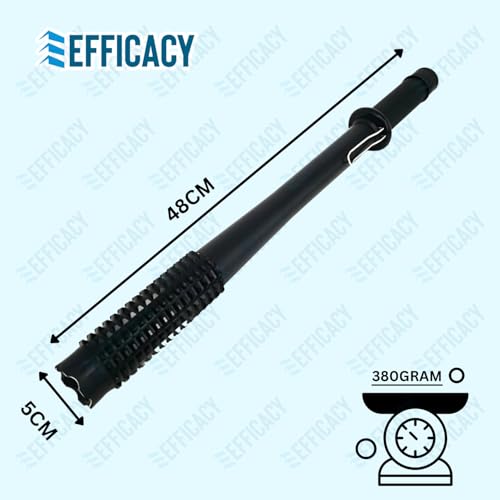 Image of EFFICACY 1188 Type Rechargeable LED Flashlight - High Brightness Torch with Grip Handle & Charging Cable