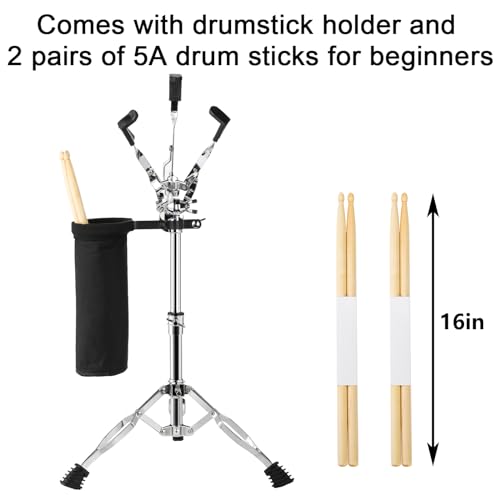 Youeon Drum Practice Pad Snare Drum Stand Set thumb #3