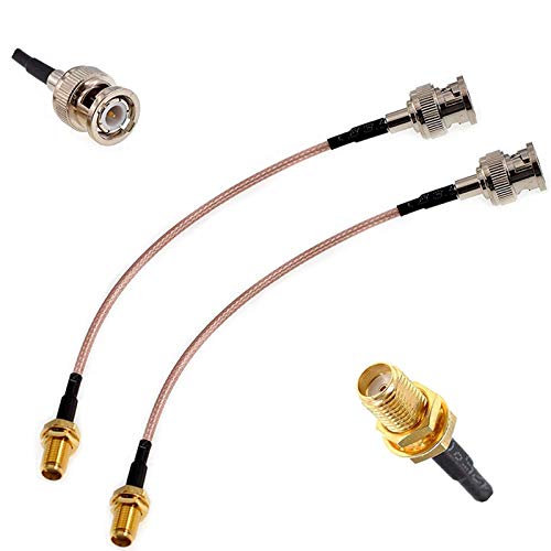 Cable coaxial SMA hembra a BNC macho RG316 2pcs 1m miniatura 2