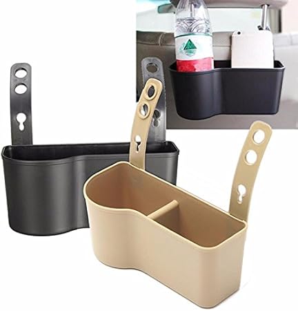 Amazon ユニバーサル車の収納ボックス後部座席ポーチバッグgps電話ホルダー主催ドリンクカップホルダー黒ベージュ 黒 ドリンクホルダー 車 バイク