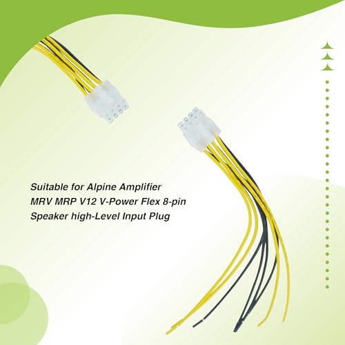 Conector 8 pines para altavoz para amplificador Alpine MRV MRP V12 miniatura 7
