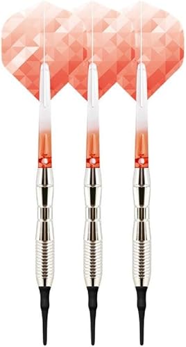 Juego de 3 dardos de punta de plástico, no es fácil de romper y doblar profesión, 0.60 oz, dardos eléctricos de punta suave con eje de aluminio,