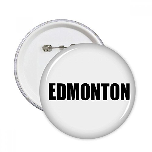 Pins Edmonton Canada multicolore pour décorer une veste en jean en voyage