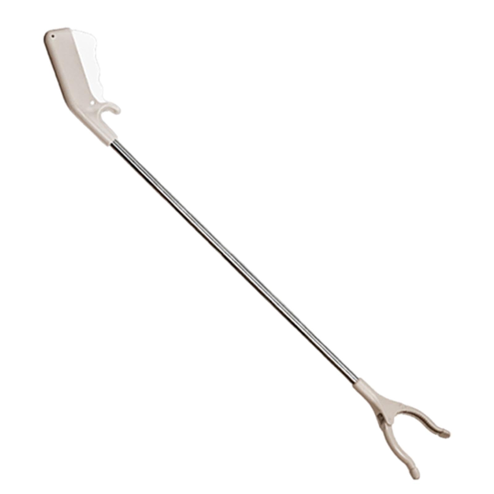 F Fityle Recolector de Basura Pinza de Alcance Largo Herramienta de Recogida Ergonómica Gancho para Ropa Cualquier Espacio con Gancho para Colgar Hecho, 80cm