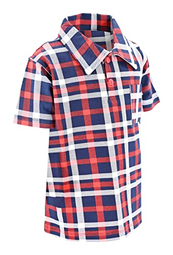 Image of Unique Baby Short Sleeve Collared Boys Polo Shirt, Toddler Kids Polo Shirts