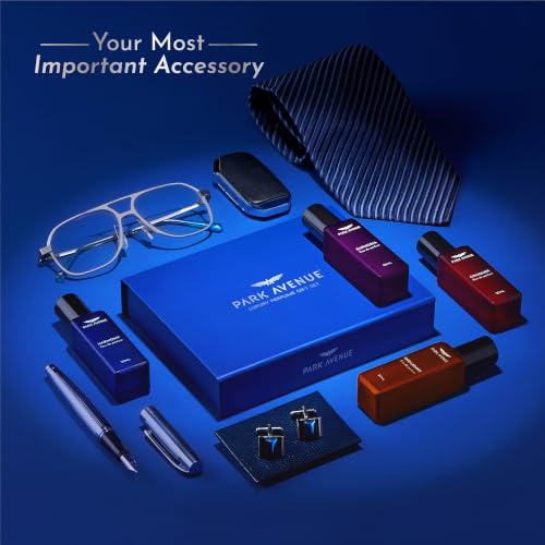 Image of Park Avenue Luxury Perfume Gift Set for Men, 4x20 ml | Euphoria, Conquer, Harmony & Oud Legacy | Eau De Parfum | Premium Luxury Perfume for Corporate Man | Perfume for men Long Lasting Smell