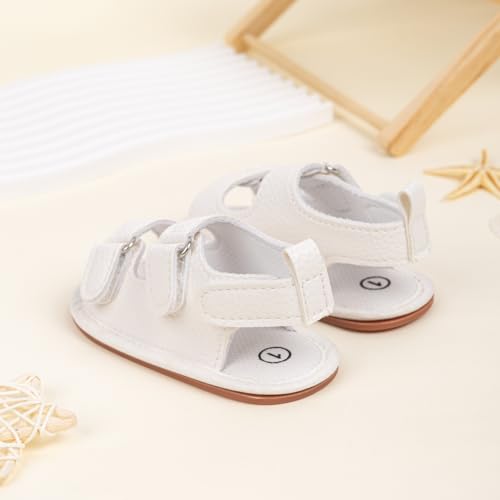 Image of CENCIRILY Infant Baby Boys Girls Summer Beach Sandals Anti-slip Rubber Soft Sole Lightweight Breathable Athletic Toddler First Walking Shoes