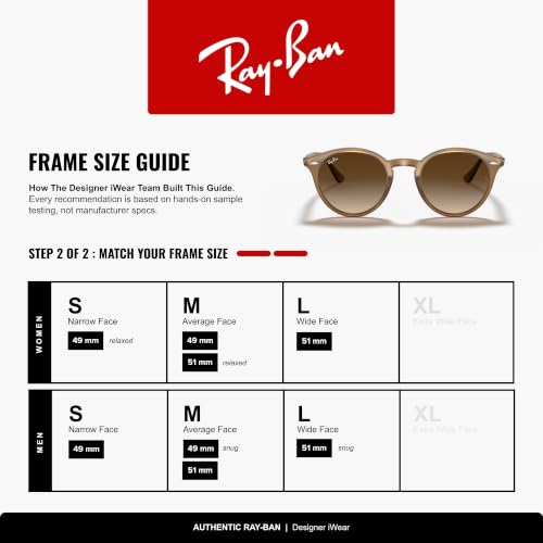 Image of Ray-Ban womens Rb2180 Round Sunglasses