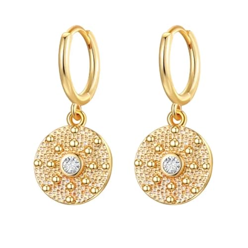 Boucles d'oreilles fleurs étoiles cerceau rond pendantes pour femmes bijoux