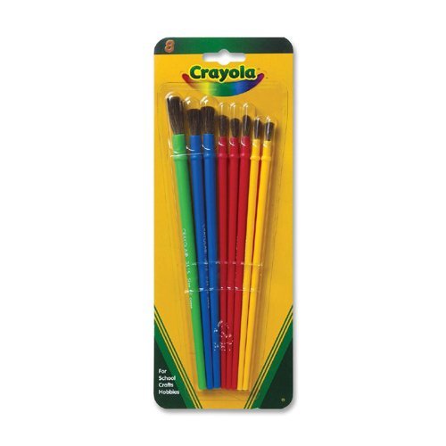 Pinceaux Crayola 05-3516 lot de 8 fournitures pour peinture enfant