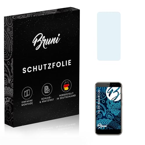 Bruni Película Protectora compatible con ZTE Nubia N1 Lite Protector Película, claro Lámina Protectora (2X)