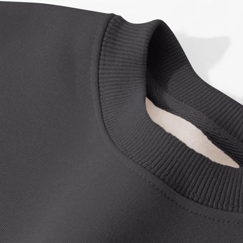 Girls Crewneck Sweatshirts Warm Fleece Padded Hoodies Long Sleeve Oversized Pullovers Winter Preppy Clothes2