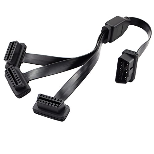 Cable divisor OBD2 recto de 16 pines macho a hembra para evitar golpes en las piernas 4