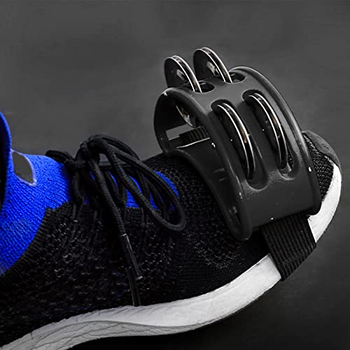 Foot Tambourine, 5PCS Metal Percussion Musical Instrument Half Moon Shaped Foot Percussion with 2row Jingles Bell Drum Accessory Instrument for Drum Instrument, Guitar Playing for Party - Image 3