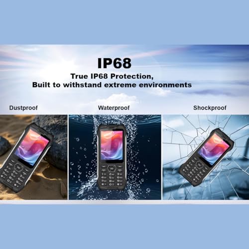 Téléphone débloqué 4G robuste antichoc étanche IP68 écran HD - 4