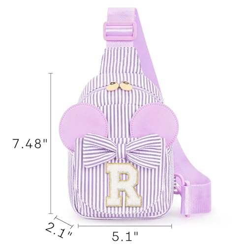 Image of Mibasies Sling Bag for Girls Gift, Toddler Girl Toys, Purple R | Cute Design, Adjustable Strap, Premium Durable Materials, Ideal Gift for Girls 4-6 for Birthdays, Christmas & Holidays