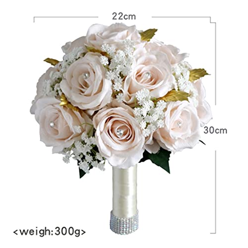 Arrangement de scène de mariage avec fleurs de simulation de mariée - 3
