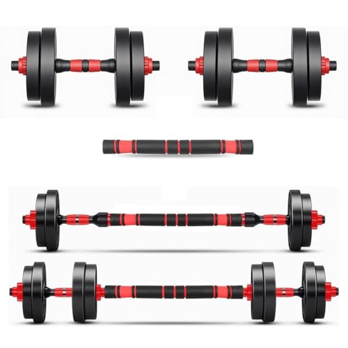 Kit Haltere 6 em 1 Ajustável para Musculação - 15kg Preto - Multi...