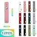 KornaDoz 12 Pack Universal Silicone Phone Grip Strap, Finger Loop with Strong Adhesive for Back of Cell Phone Case, Secure One-Handed Holder - Assorted Colors