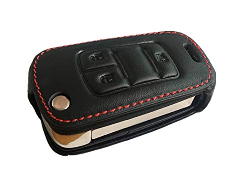 Kawihen Leather Key Fob Case Cover Compatible With 2010 2011 2012 2013 2014 2015 2016 2017 Chevrolet Equinox Sonic Gmc Terrain Oht01060512 Avl-B01T1Ac 20835402（Black） #TOP1
