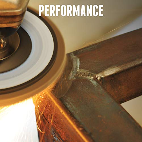 Image of Weiler 50699 4-1 /2 inch Tiger Disc Abrasive Flap Disc, Flat (TY27), Phenolic Backing, 120Z, 5 /8 inch-11 UNC Nut (Pack of 10)