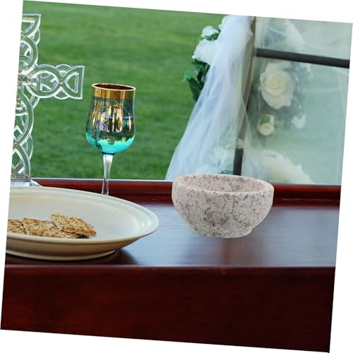 Bol en pierre sculptée de 400 ml, objet d'autel authentique - 7