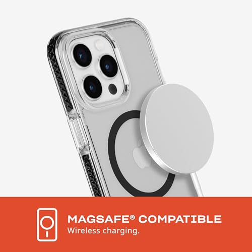 tech21 Evo Crystal Hülle für iPhone 15 Pro Max - Kompatibel mit MagSafe - Aufprallschutz Hülle - Graphitschwarz – Ansicht 5