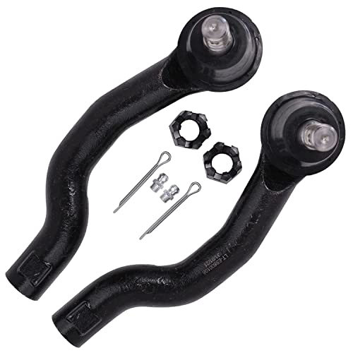 Image of Detroit Axle - Front End Upper Control Arms Kit for Nissan Pathfinder Frontier Xterra, 2 Upper Control Arms w /Ball Joints, 4 Inner & Outer Tie Rods, 2 Boots, Replacement