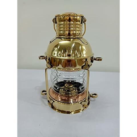 Nautical Brass Lantern Oil Lamp for Decor Cover