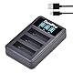 DuraPro 3X 1680mAh Akku + USB LED 3-Kana Ladegerät für GoPro Hero4 Hero 4 Akku AHDBT-401 Action Kamera