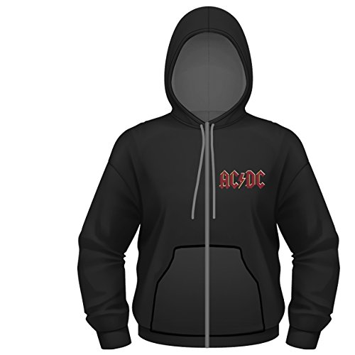 Sweat-Shirt Homme AC/DC Highway to Hell Vintage en Coton Noir Rock