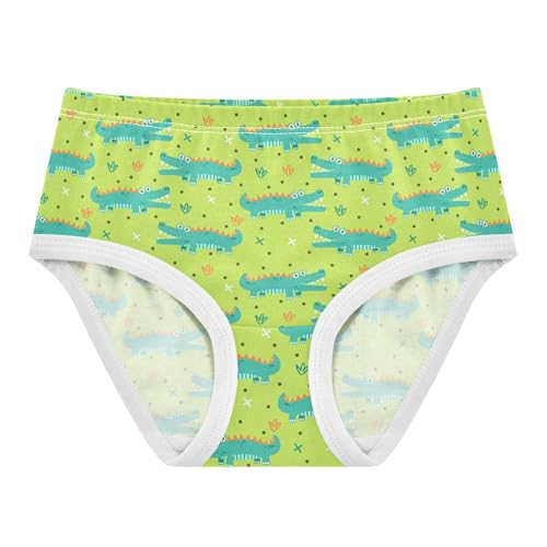 Girls' Underwear Cute Crocodile Cotton Stretch Comfort Toddler Panties