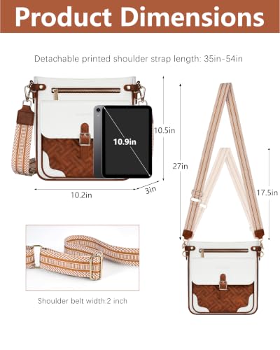 Image of large leather crossbody bags for women,Quilted crossbody purses