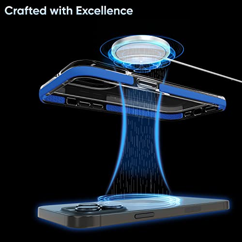 Image of eller sante Guard Series for iPhone 14 Pro Case Cover, 10 Feet Drop Protection, Shockproof, Scratch Resistant, Slim, Thin Compatible with iPhone 14 Pro Back Cover - Dark Blue
