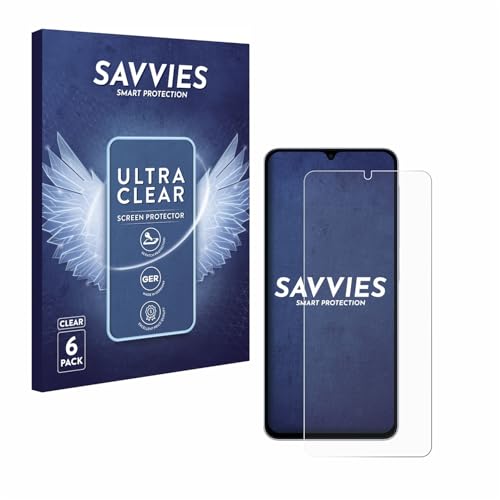 savvies 6 Pack Screen Protector compatible with Samsung Galaxy A07 4G Protection Film Clear