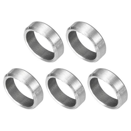 QUARKZMAN 5 Piezas Separadores de Acero Inoxidable, 8mm ID x 10mm OD x 3mm L Espaciador Redondo de Acero Inoxidable 304 sin Rosca para Tornillos y Tuercas de 5/16' o M8