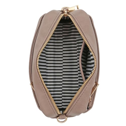 Image of FashionPuzzle Triple Zip Small Crossbody Bag