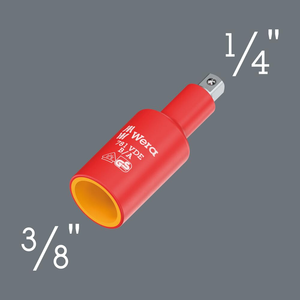 781 B/A Pieza de conexión VDE, aislada, 3/8", 781 B/A x 1/4 x 66 mm x 3/8"