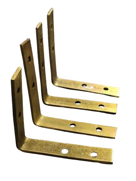 L-Angle 3x3 Metal L Angle Bracket for Wall Shelf with Matching Screws - Set of 4 (3x3)-image-44